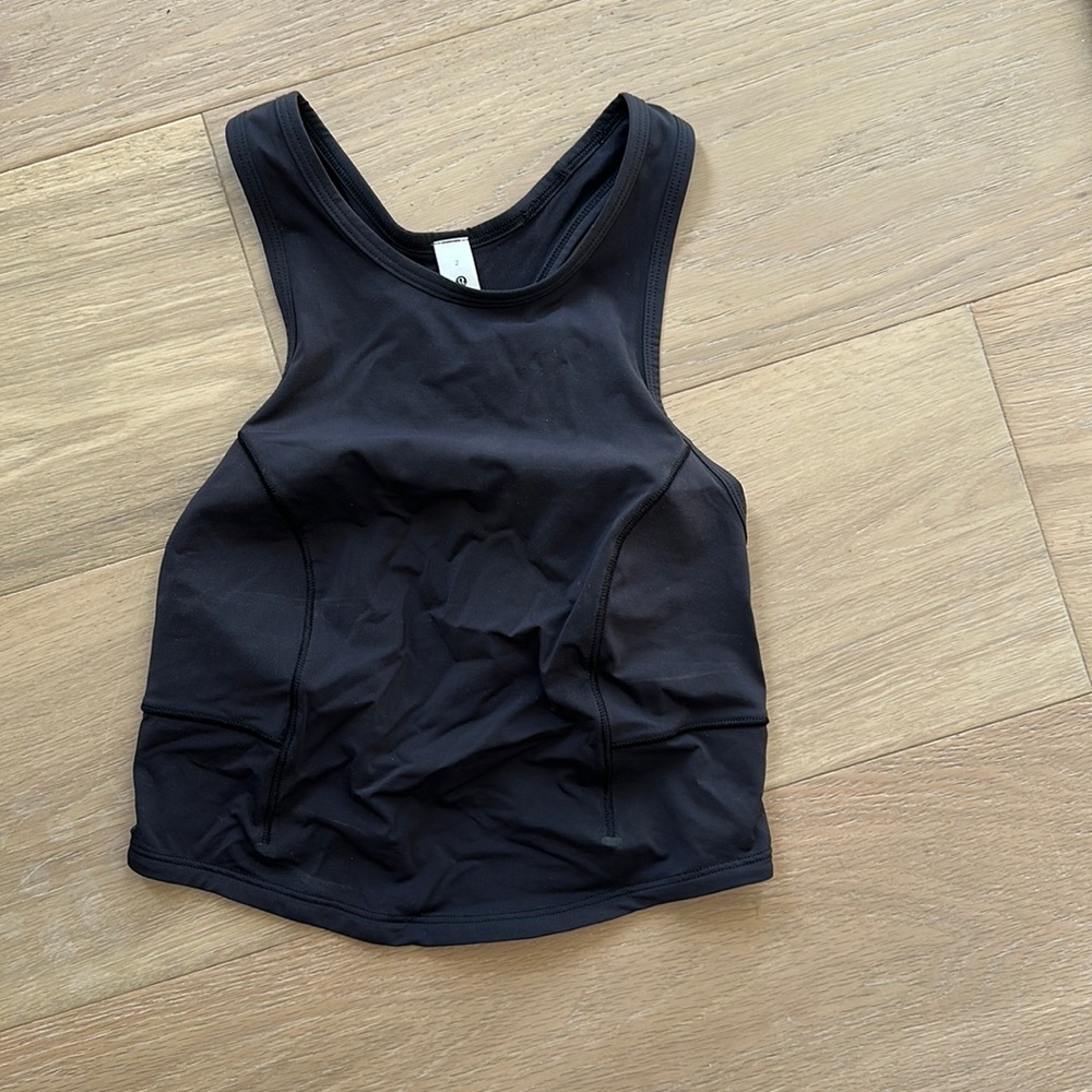 Lululemon crop top black size 2